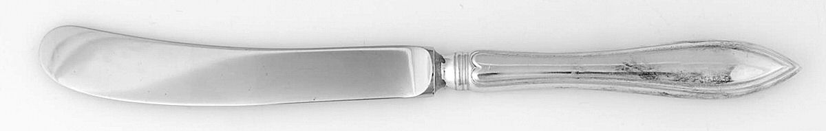 BIR2 (STERLING) Butter Spreader Hollow Hdl-Paddle/Stainless Blade by Birks Silver-1