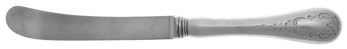 Brentwood (Sterling) Butter Spreader Hollow Hdl-Paddle/Stainless Blade by Birks Silver-1
