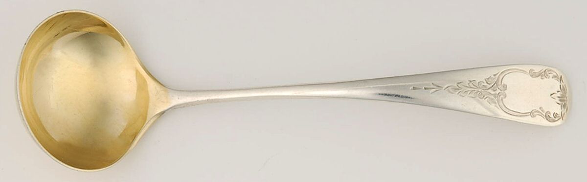 Brentwood (Sterling) Solid Piece Cream Ladle by Birks Silver-1
