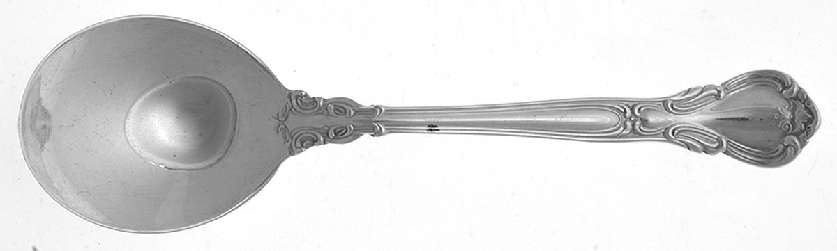Chantilly (Sterling, No Monograms) Old Style Round Bowl Soup Spoon (Gumbo) by Birks Silver-1