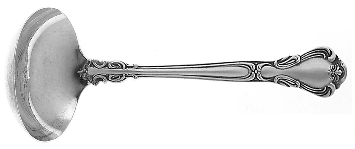 Chantilly (Sterling, No Monograms) Solid Gravy Ladle by Birks Silver-1