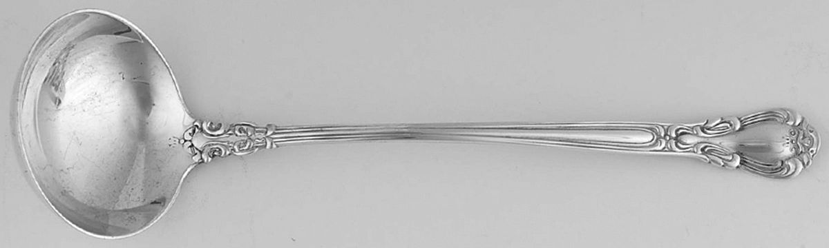 Chantilly (Sterling, No Monograms) Solid Piece Cream Ladle by Birks Silver-1