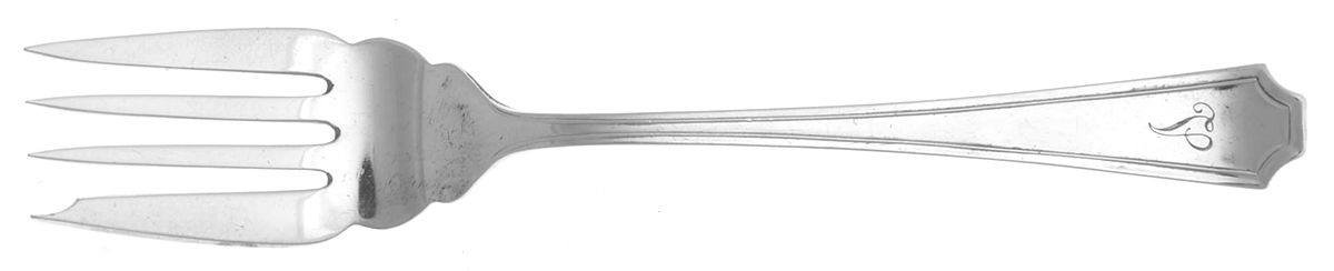 Devonshire (Sterling) Monogram Individual Salad Fork by Birks Silver-1