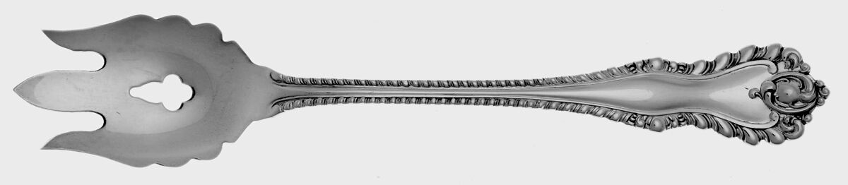 Gadroon (Sterling, No Monograms) Vegetable Serving Fork Solid  HC by Birks Silver-1