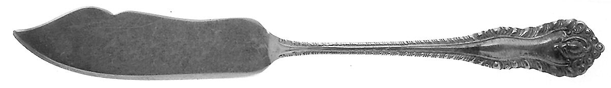 Gadroon (Sterling, No Monograms) Flat Handle Master Butter Knife by Birks Silver-1