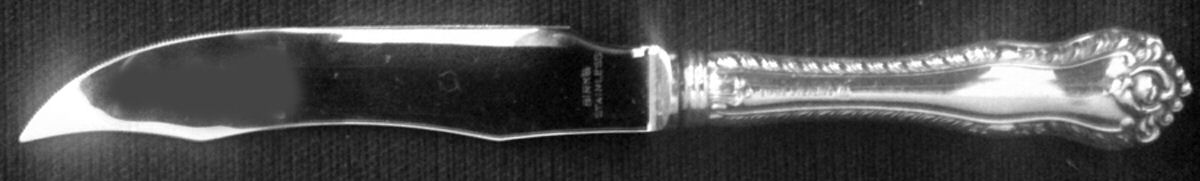 Gadroon (Sterling, No Monograms) Individual Fruit Knife with Stainless Blade by Birks Silver-1