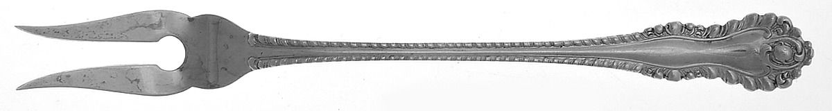 Gadroon (Sterling, No Monograms) Old Style Pickle Fork by Birks Silver-1
