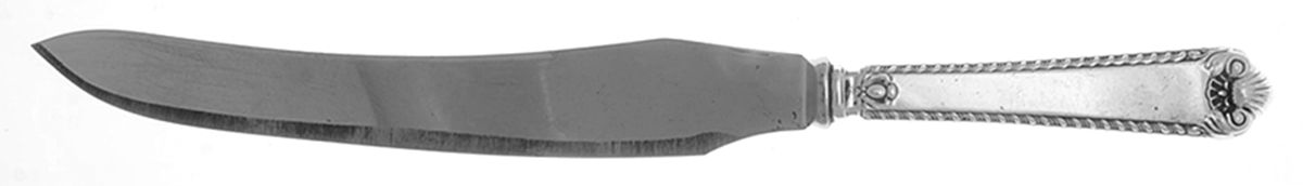 George II-Plain (Sterling, 1914) Large Stainless Blade Roast Carving Knife by Birks Silver-1