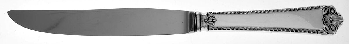 George II-Plain (Sterling, 1914) Steak Knife Individual Hollow, No Serrate HC by Birks Silver-1