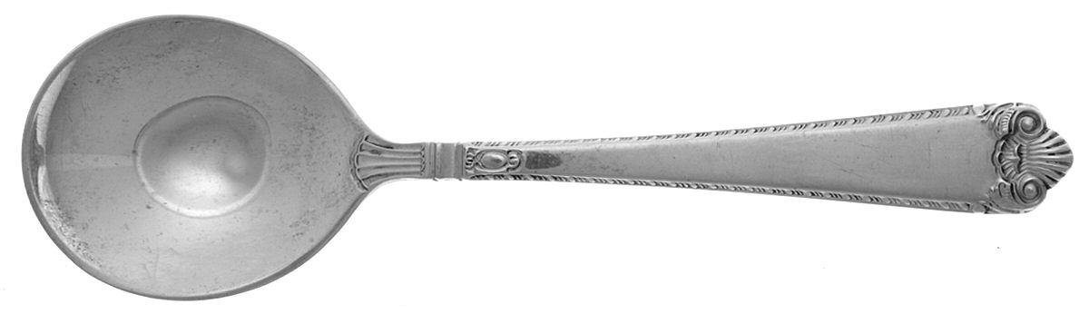 George II-Plain (Sterling, 1914) Round Bowl Soup Spoon (Cream Soup) by Birks Silver-1