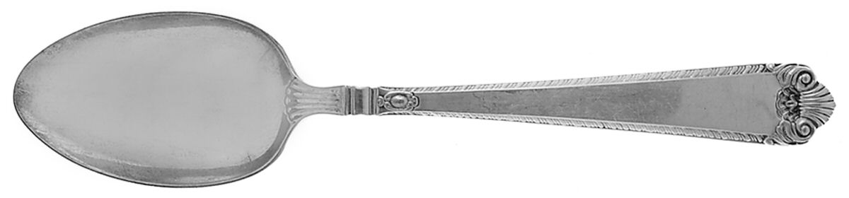 George II-Plain (Sterling, 1914) Tablespoon (Serving Spoon) by Birks Silver-1
