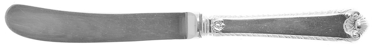 George II-Plain (Sterling, 1914) Butter Spreader Hollow Hdl-Paddle/Stainless Blade by Birks Silver-1