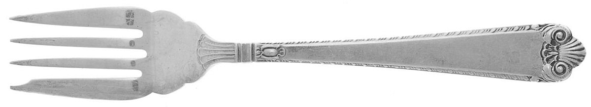 George II-Plain (Sterling, 1914) Individual Salad Fork by Birks Silver-1