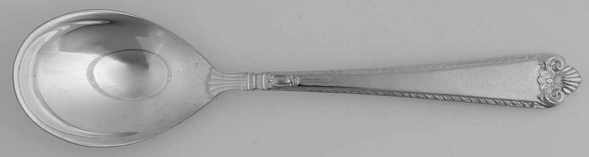 George II-Plain (Sterling, 1914) Sugar Spoon by Birks Silver-1