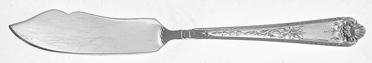 George II-Engraved (Sterling, 1998) Flat Handle Master Butter Knife by Birks Silver-1
