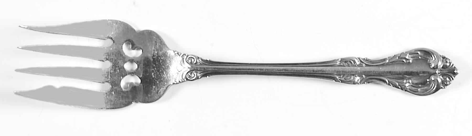 Laurentian (Sterling) Small Solid Cold Meat Serving Fork by Birks Silver-1