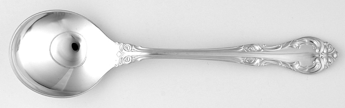 Laurentian (Sterling) Round Bowl Soup Spoon (Gumbo) by Birks Silver-1