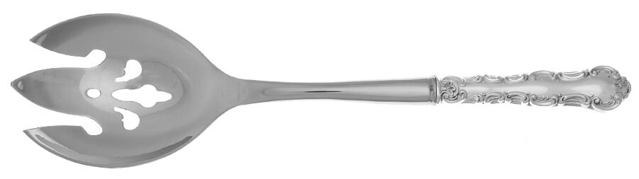 Louis De France (Silverplate) Salad Serving Fork with Stainless Prongs HC by Birks Silver-1