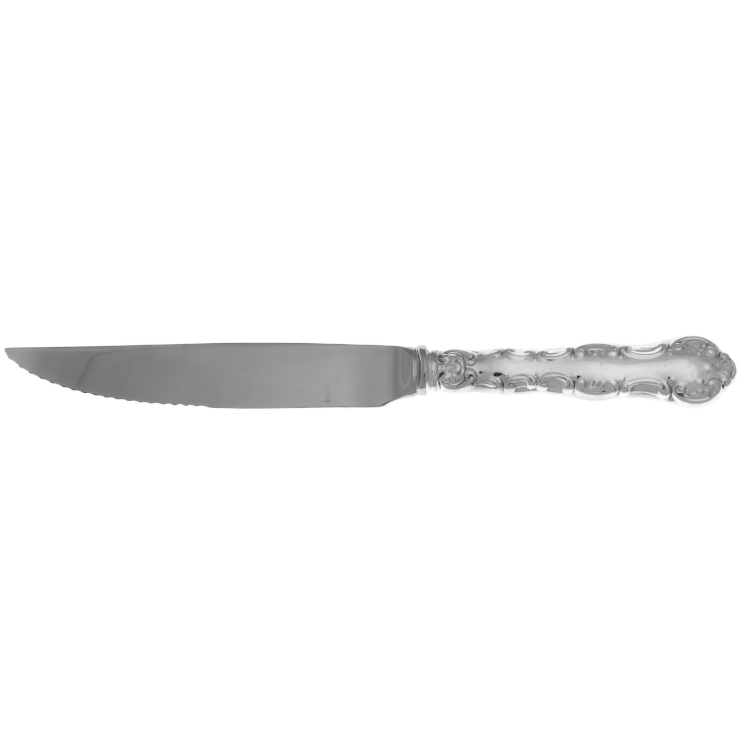 Louis De France (Silverplate) Steak Knife Individual Hollow, Serrate HC by Birks Silver-1
