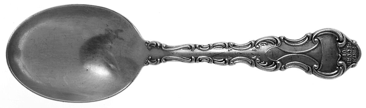 Louis De France (Silverplate) Spoon-Baby/Straight Handle by Birks Silver-1