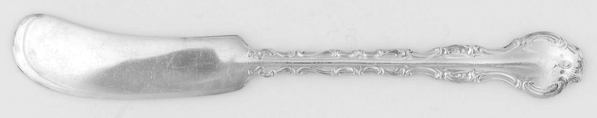 Louis De France (Silverplate) Flat Handle Butter Spreader by Birks Silver-1