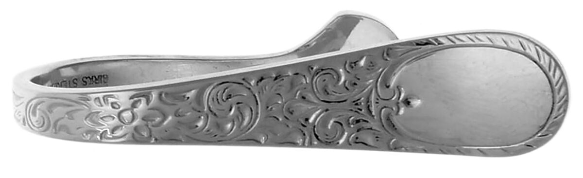 London Engraved (Sterling, 1914, No Monograms) Napkin Clip by Birks Silver-1