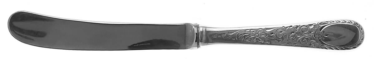 London Engraved (Sterling, 1914, No Monograms) Butter Spreader Hollow Hdl-Paddle/Stainless Blade by Birks Silver-1