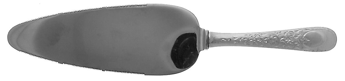 London Engraved (Sterling, 1914, No Monograms) Pie Server with Stainless Blade by Birks Silver-1