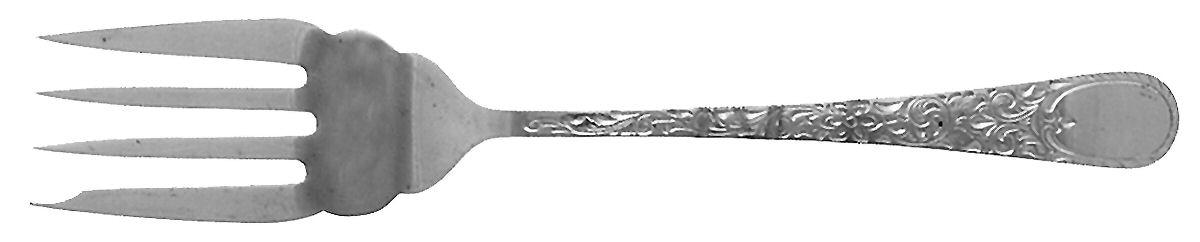 London Engraved (Sterling, 1914, No Monograms) Individual Salad Fork by Birks Silver-1
