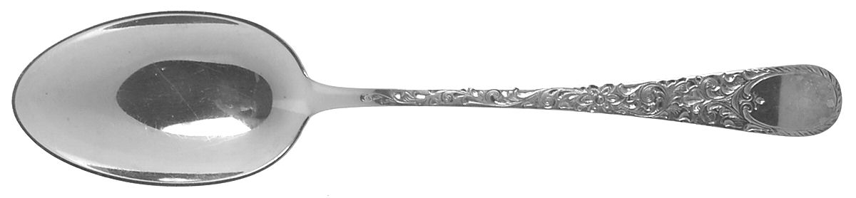 London Engraved (Sterling, 1914, No Monograms) Dessert/Oval Soup Spoon by Birks Silver-1
