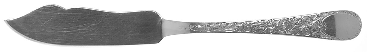 London Engraved (Sterling, 1914, No Monograms) Flat Handle Master Butter Knife by Birks Silver-1