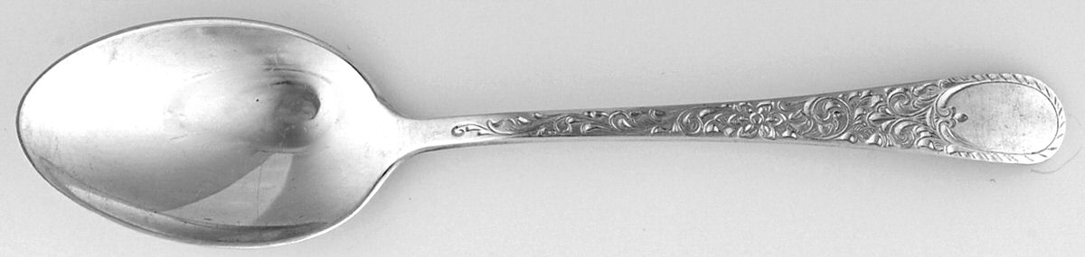 London Engraved (Sterling, 1914, No Monograms) Teaspoon by Birks Silver-1