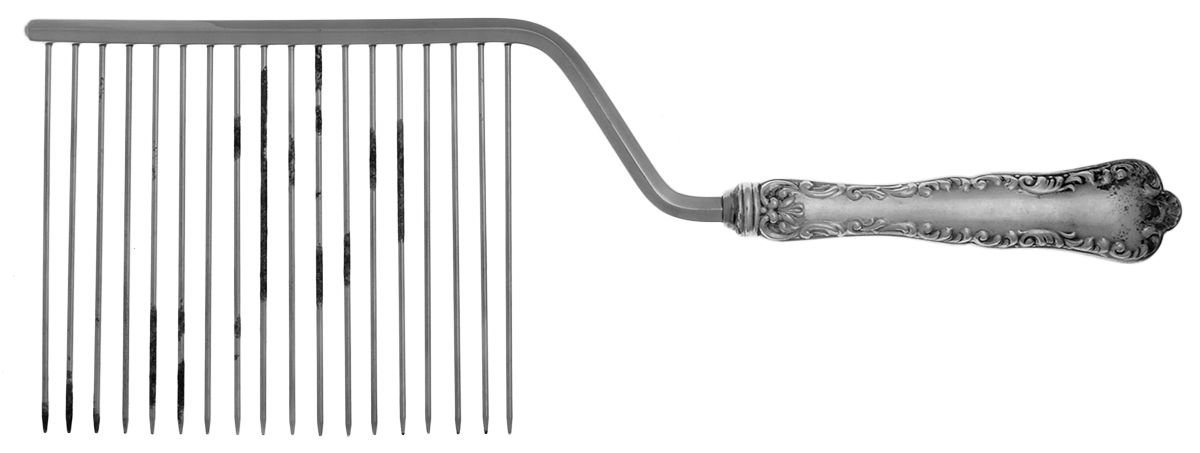 Louis XV (Sterling, 1914) Cake Breaker with Silverplate Prongs by Birks Silver-1