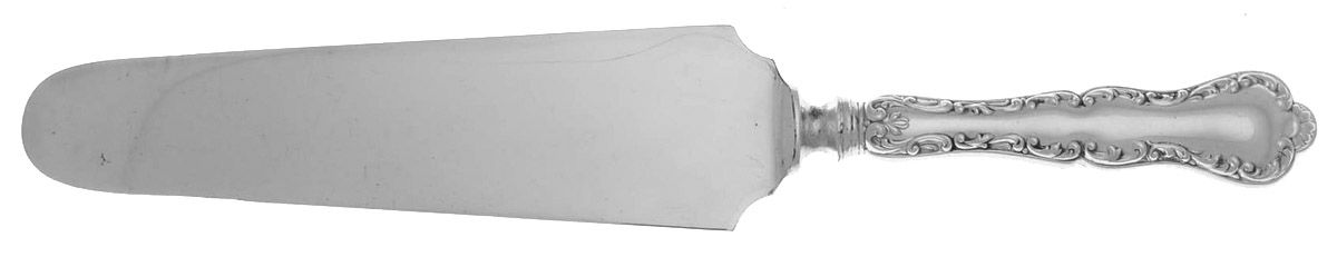 Louis XV (Sterling, 1914) Pie Server with Silverplate Blade by Birks Silver-1
