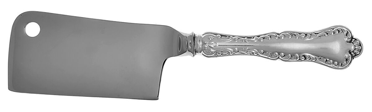Louis XV (Sterling, 1914) Cheese Cleaver with Stainless Blade HC by Birks Silver-1