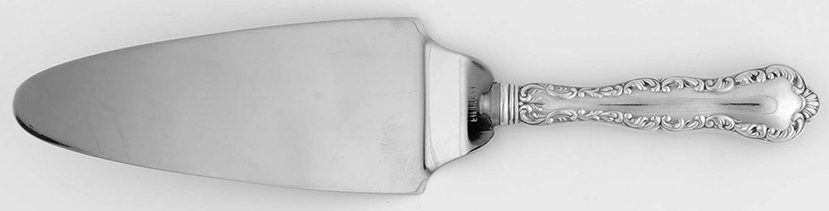 Louis XV (Sterling, 1914) Pie Server with Stainless Blade by Birks Silver-1