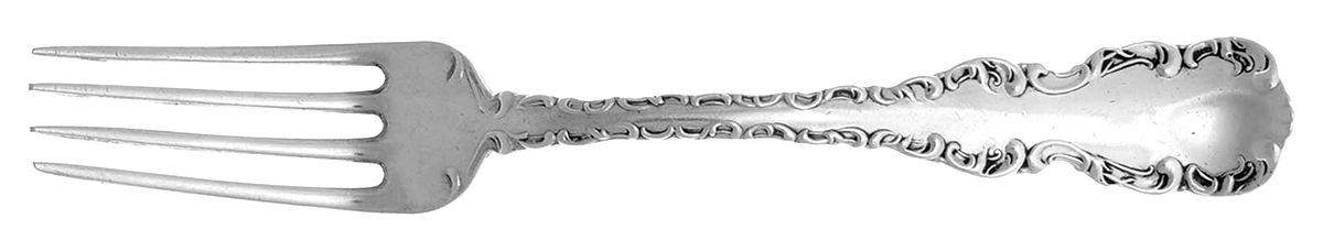 Louis XV (Sterling, 1914) Luncheon/Dessert Fork, Solid Piece by Birks Silver-1