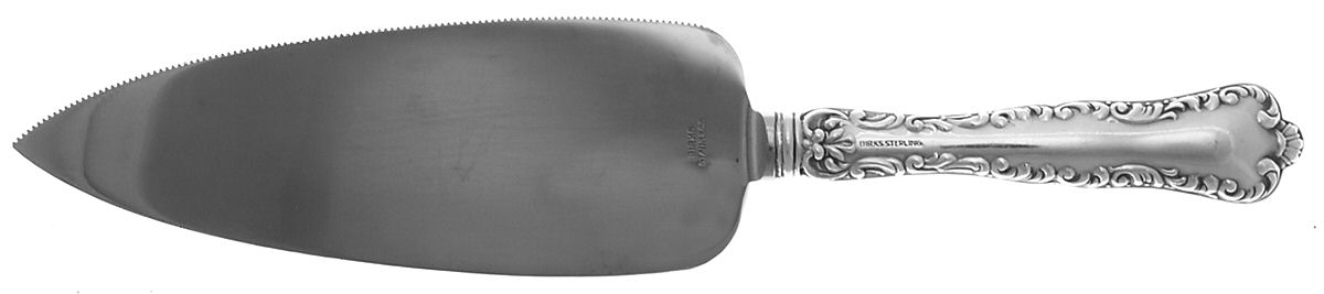 Louis XV (Sterling, 1914) Pie Server with Stainless Blade by Birks Silver-1