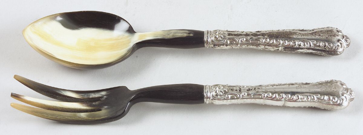 Louis XV (Sterling, 1914) Plastic Bowl 2-Piece Salad Set by Birks Silver-1