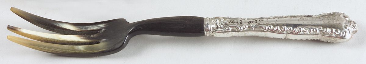 Louis XV (Sterling, 1914) Salad Serving Fork with Plastic Prongs by Birks Silver-1