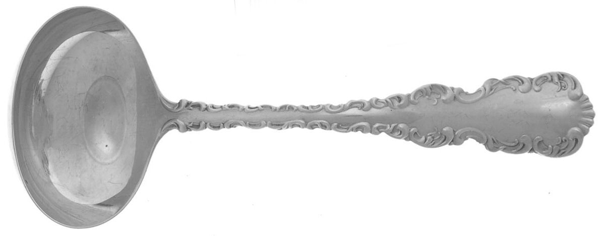 Louis XV (Sterling, 1914) Solid Gravy Ladle by Birks Silver-1