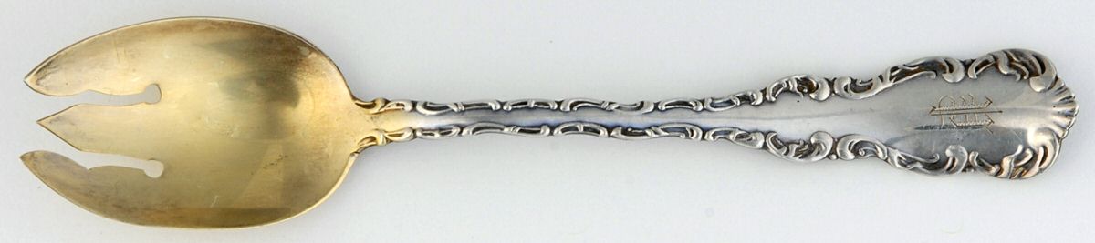 Louis XV (Sterling, 1914) Ice Cream Fork by Birks Silver-1