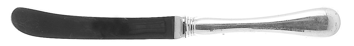 Old English (Sterling) Butter Spreader Hollow Hdl-Paddle/Stainless Blade by Birks Silver-1
