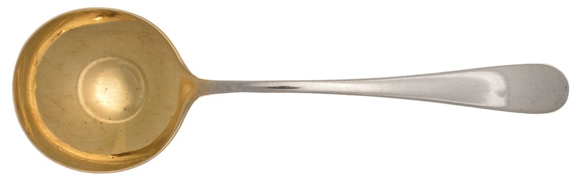 Old English (Sterling) Round Bowl Soup Spoon (Bouillon) by Birks Silver-1