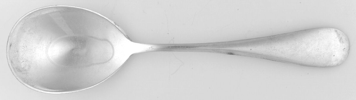 Old English (Sterling) Round Bowl Soup Spoon (Cream Soup) by Birks Silver-1