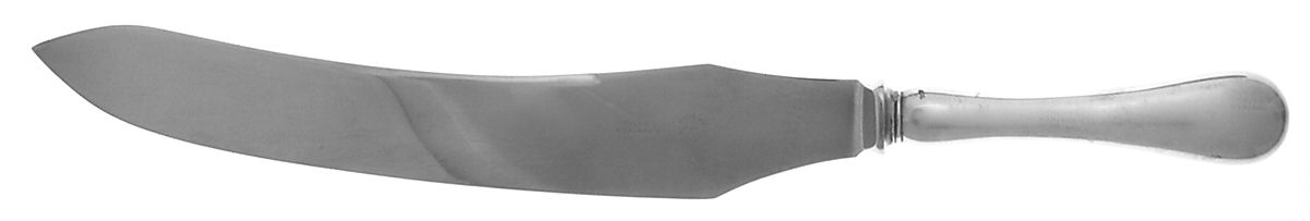 Old English (Sterling) Large Stainless Blade Roast Carving Knife by Birks Silver-1