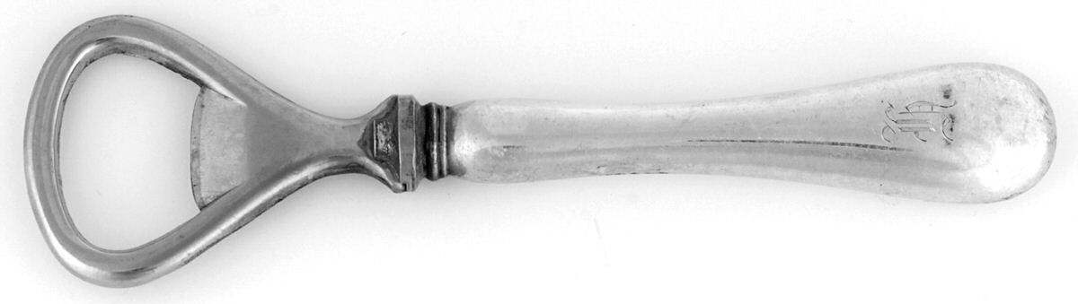 Old English (Sterling) Bottle Opener with Stainless Bowl by Birks Silver-1