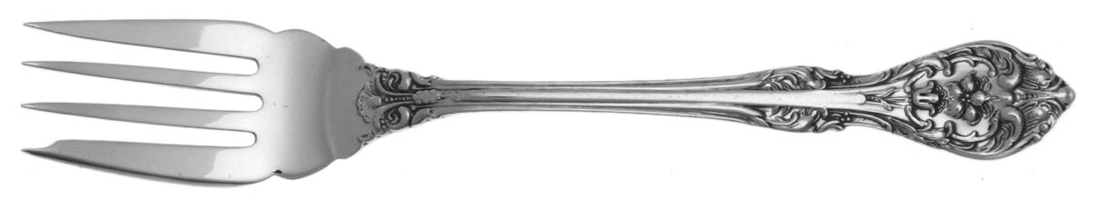 Orleans (Sterling) Monogram Individual Salad Fork by Birks Silver-1