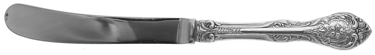 Orleans (Sterling) Monogram Butter Spreader Hollow Hdl-Paddle/StnlBld by Birks Silver-1