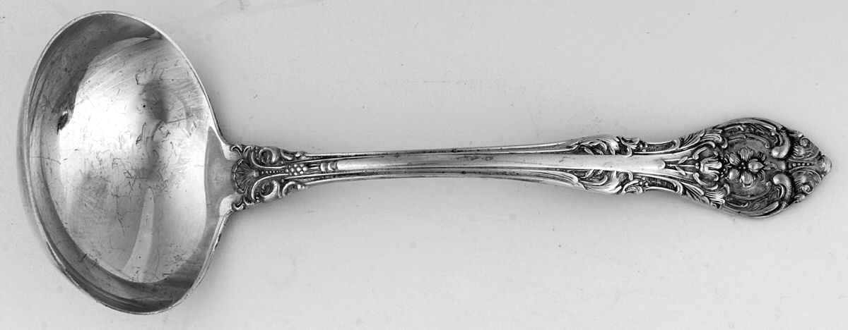 Orleans (Sterling) Solid Gravy Ladle by Birks Silver-1